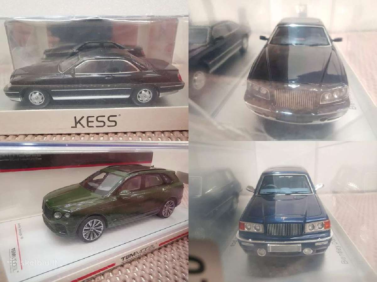 1:43 Angliškų (Bentley) Automobilių Modeliai