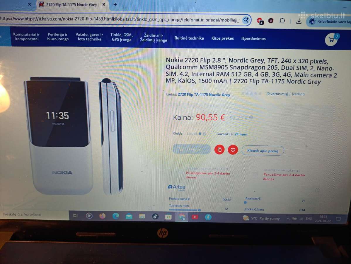 Geras Gero Stovio Nokia ,2720plif-2 Sim,wi-fi, 230 - nuotraukos Nr. 2