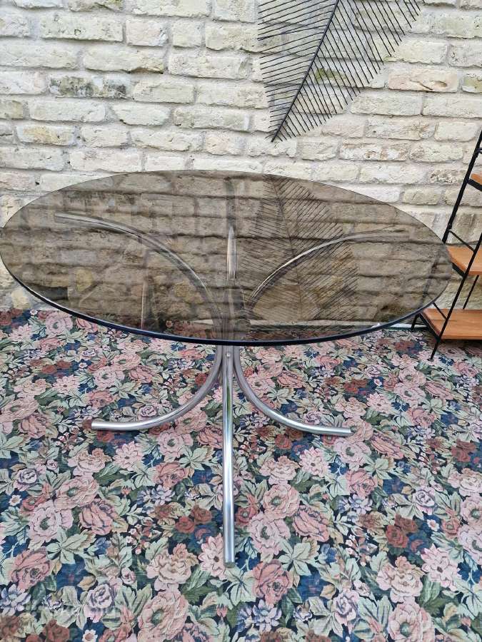 Vintažinis mid century Space Age valgomojo stalas