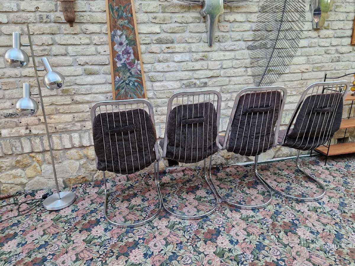 Vintažinės mid century Bauhaus st.chromo kėdės - nuotraukos Nr. 5