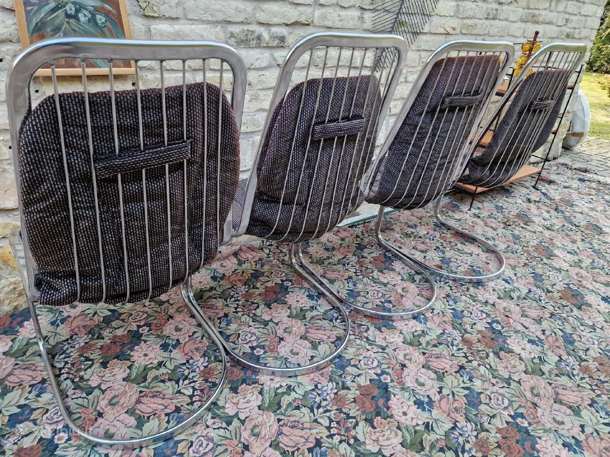 Vintažinės mid century Bauhaus st.chromo kėdės - nuotraukos Nr. 7