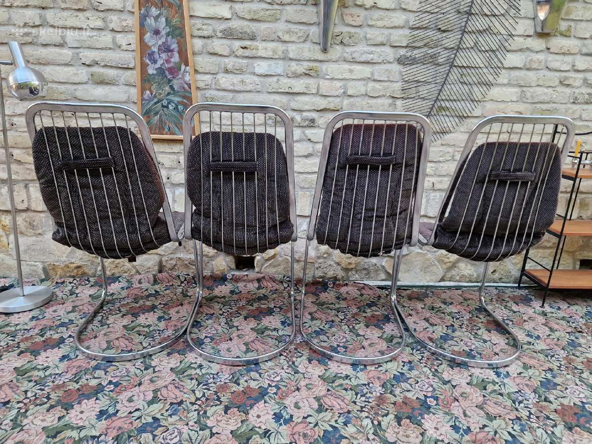 Vintažinės mid century Bauhaus st.chromo kėdės - nuotraukos Nr. 10