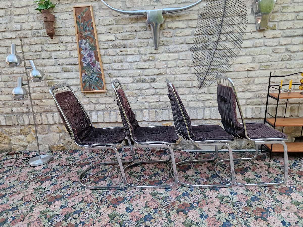 Vintažinės mid century Bauhaus st.chromo kėdės - nuotraukos Nr. 12