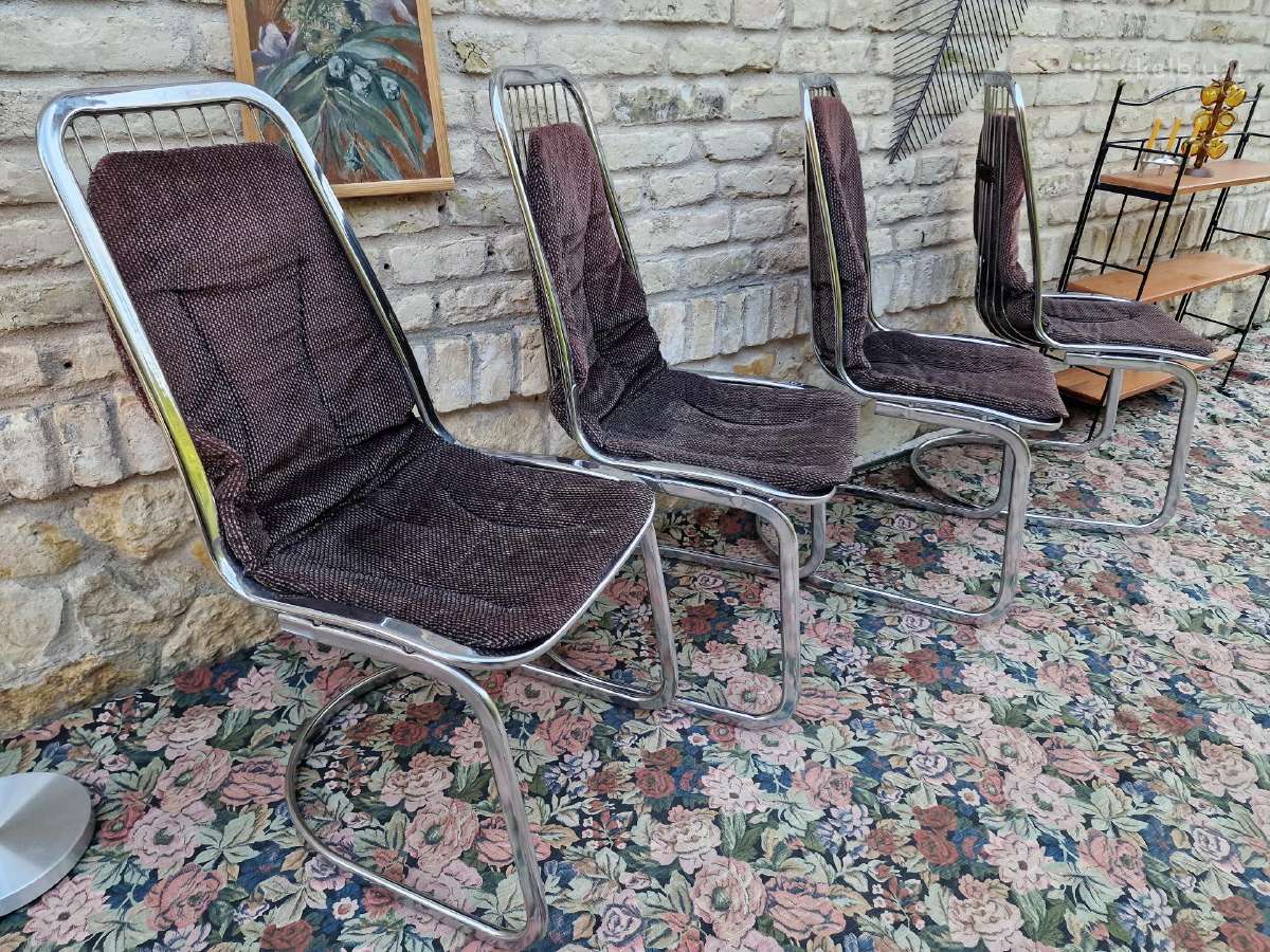 Vintažinės mid century Bauhaus st.chromo kėdės - nuotraukos Nr. 14