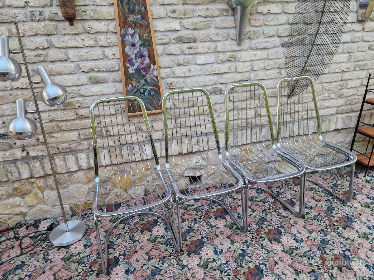 Vintažinės mid century Bauhaus st.chromo kėdės - nuotraukos Nr. 16