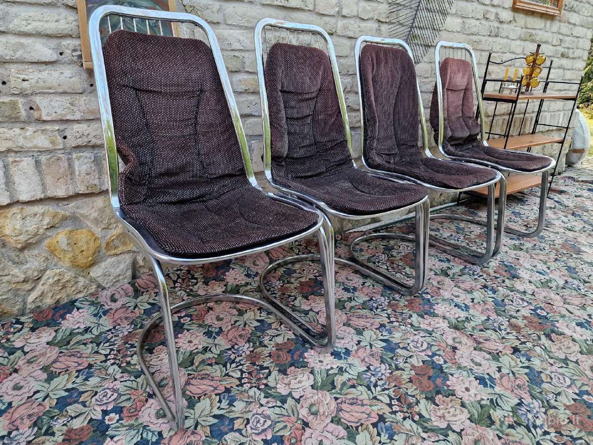 Vintažinės mid century Bauhaus st.chromo kėdės - nuotraukos Nr. 21