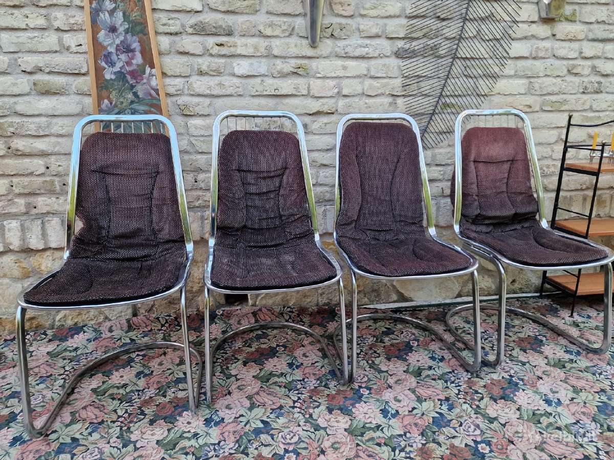Vintažinės mid century Bauhaus st.chromo kėdės - nuotraukos Nr. 25