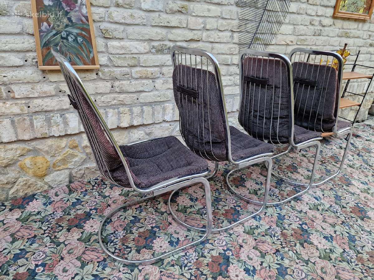 Vintažinės mid century Bauhaus st.chromo kėdės - nuotraukos Nr. 30