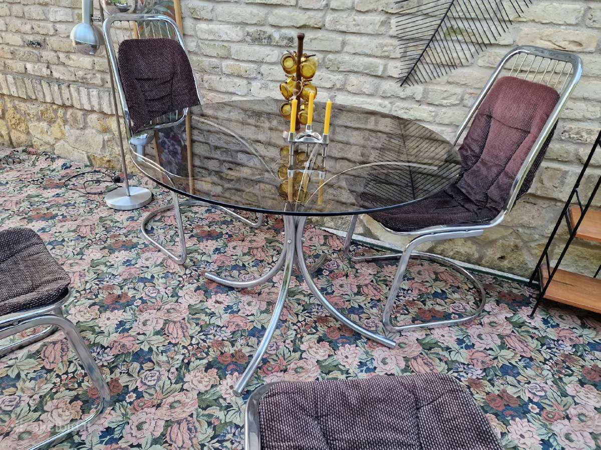 Vintažinės mid century Bauhaus st.chromo kėdės - nuotraukos Nr. 31