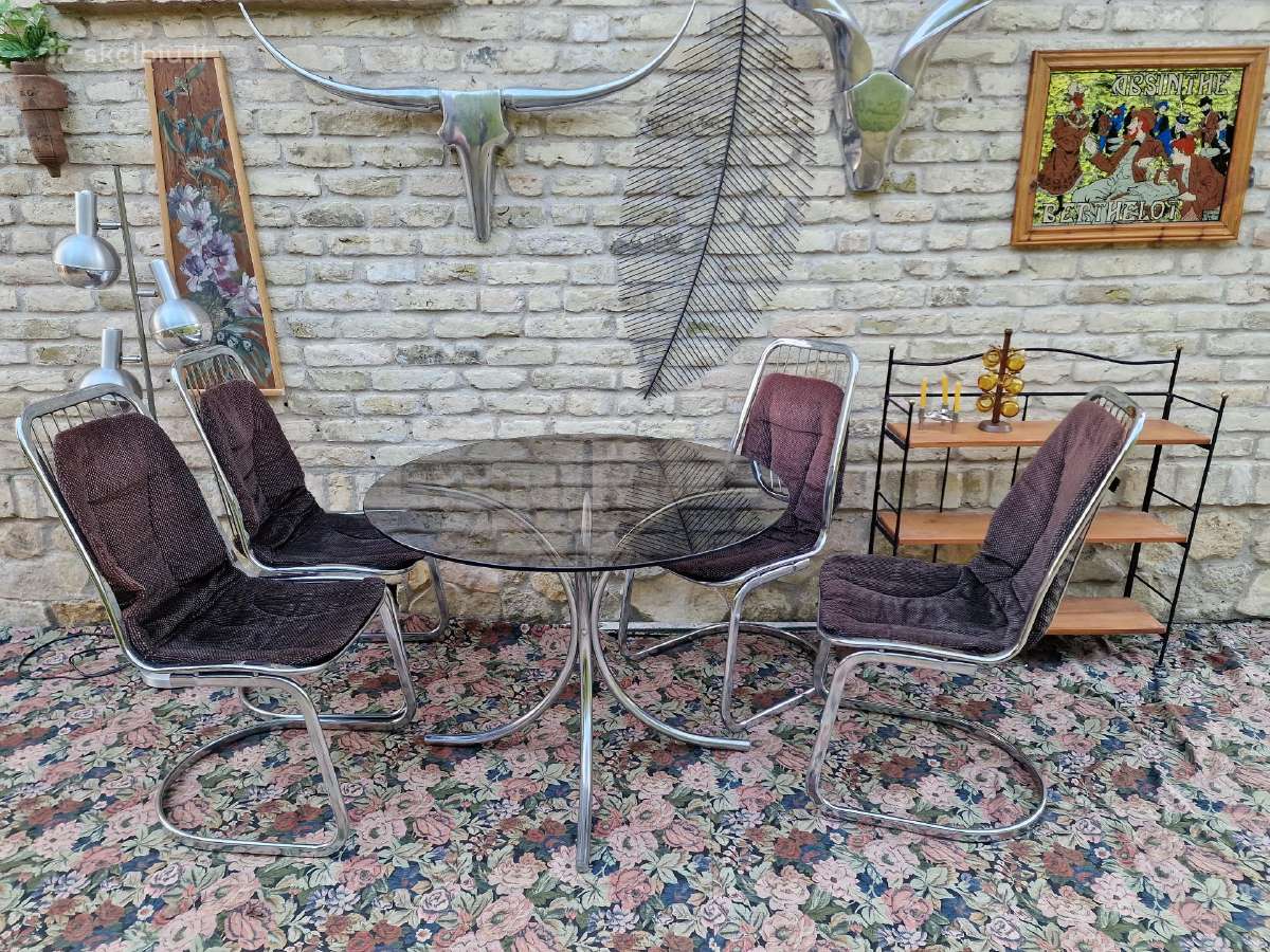 Vintažinės mid century Bauhaus st.chromo kėdės - nuotraukos Nr. 34