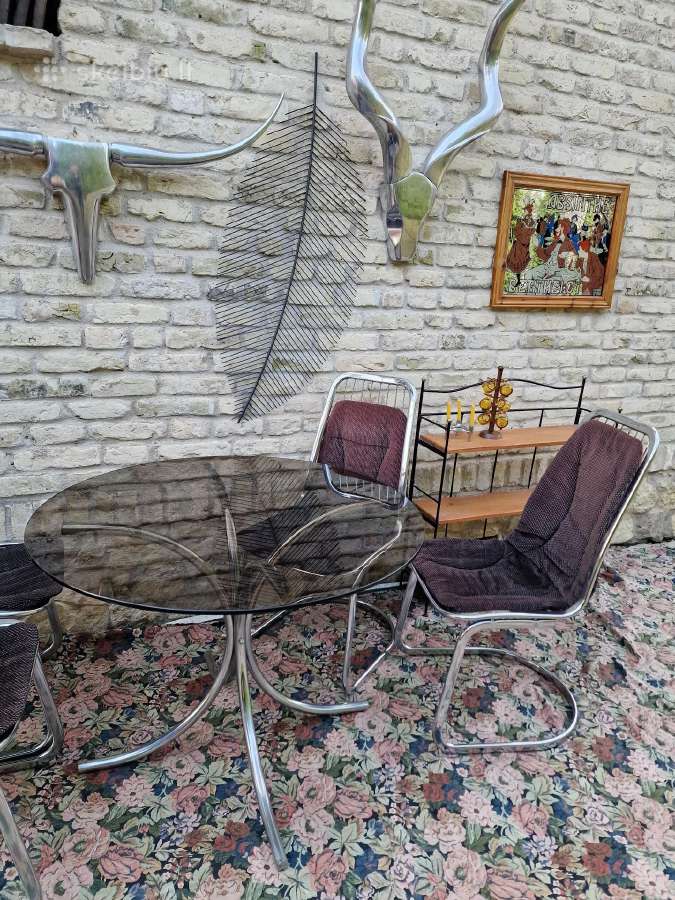 Vintažinės mid century Bauhaus st.chromo kėdės - nuotraukos Nr. 37