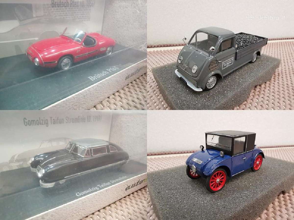 1:43 Vokiškų (Borgward, Horch ir kt.) A. Modeliai