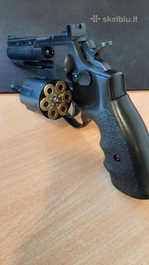 Gas Revolver 4" Savaging Black (Hfc)