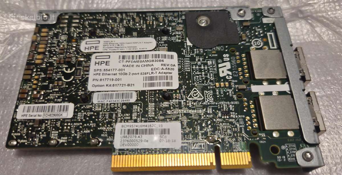 Hp Dl380 Gen10 ir Dl360 Gen10 serveriai - nuotraukos Nr. 17