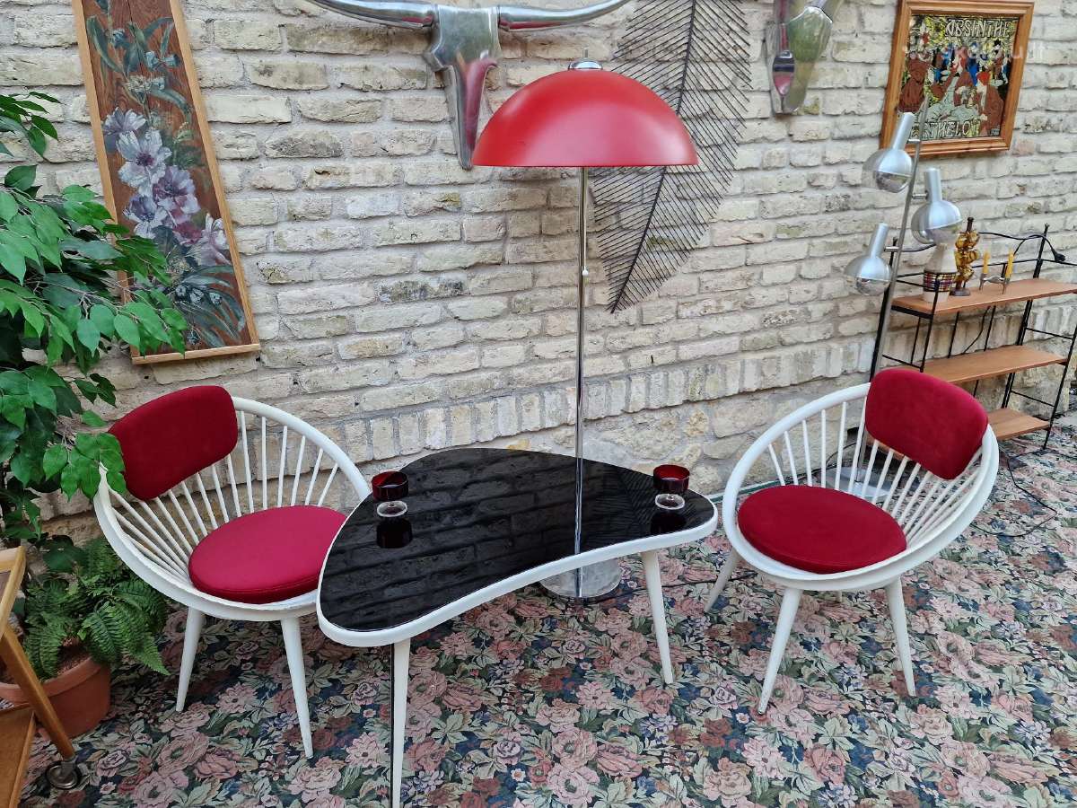 Vintažinis mid century Space Age baldų komplektas - nuotraukos Nr. 3