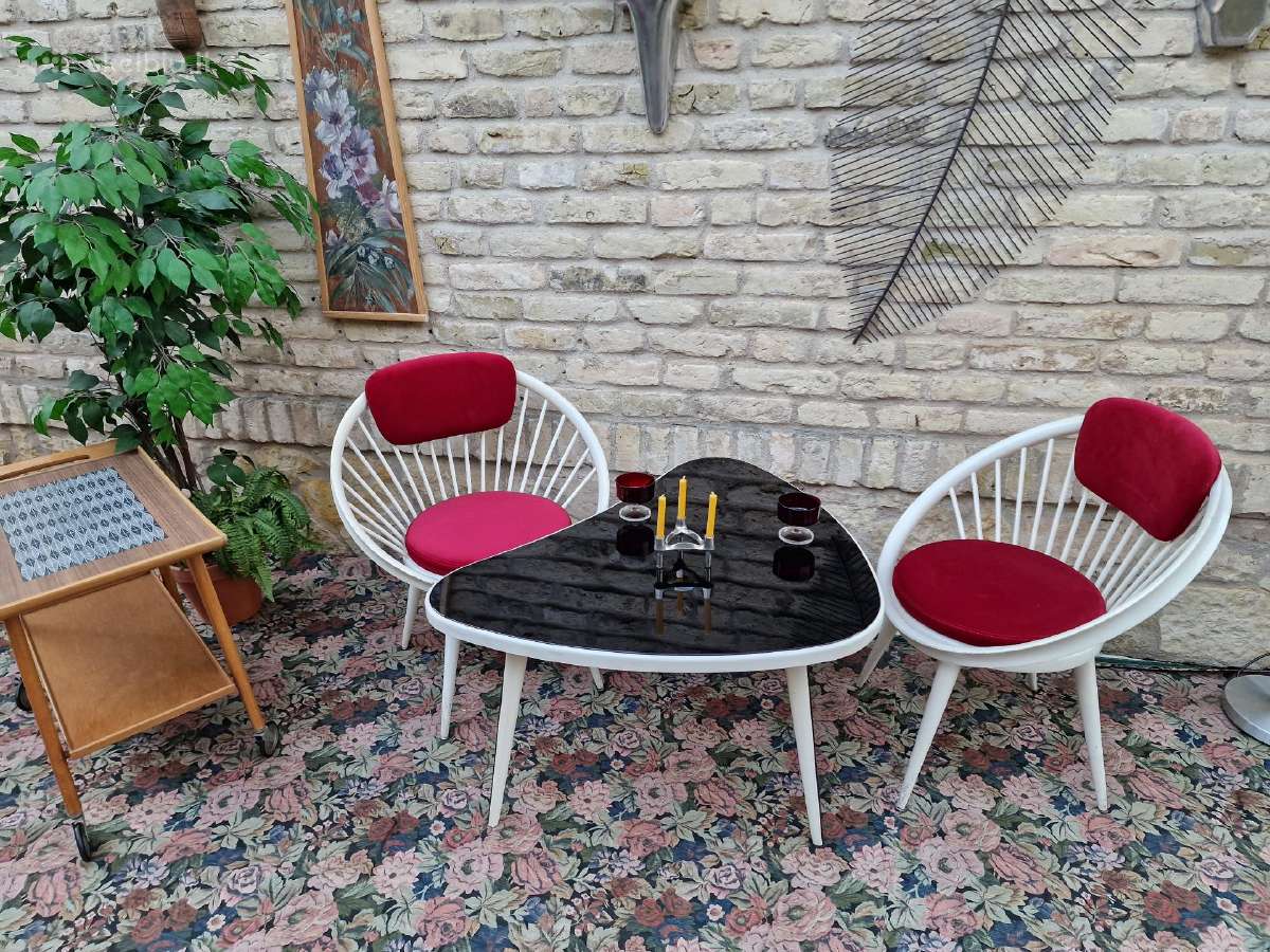 Vintažinis mid century Space Age baldų komplektas - nuotraukos Nr. 15