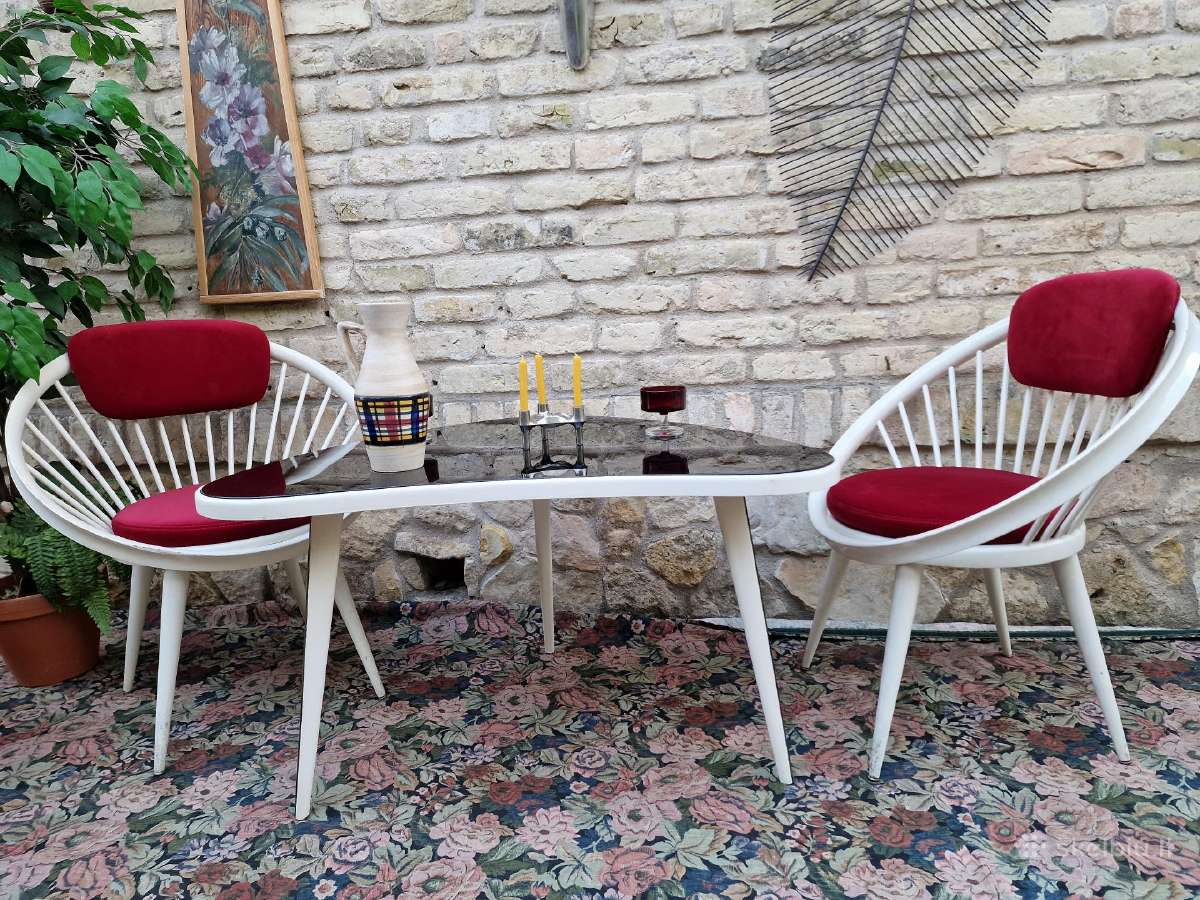 Vintažinis mid century Space Age baldų komplektas - nuotraukos Nr. 16