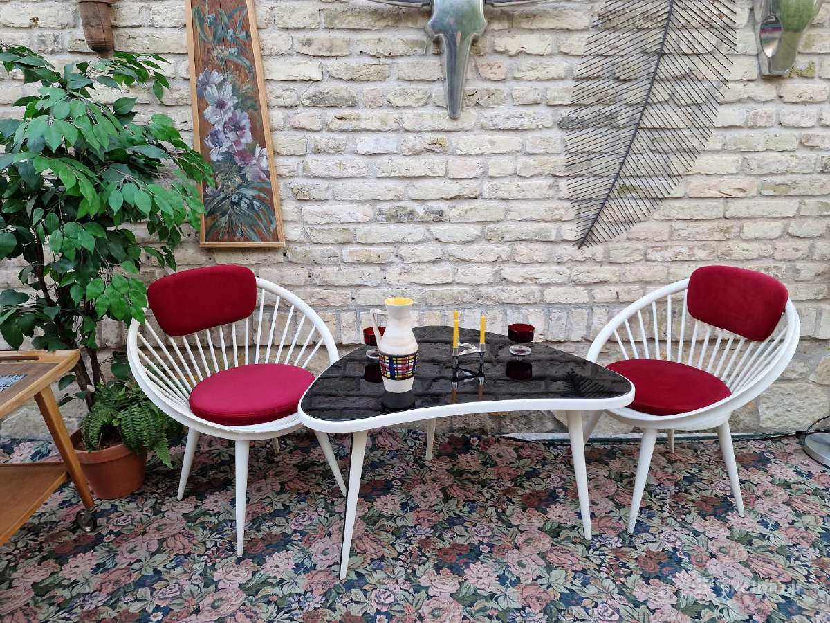 Vintažinis mid century Space Age baldų komplektas - nuotraukos Nr. 18