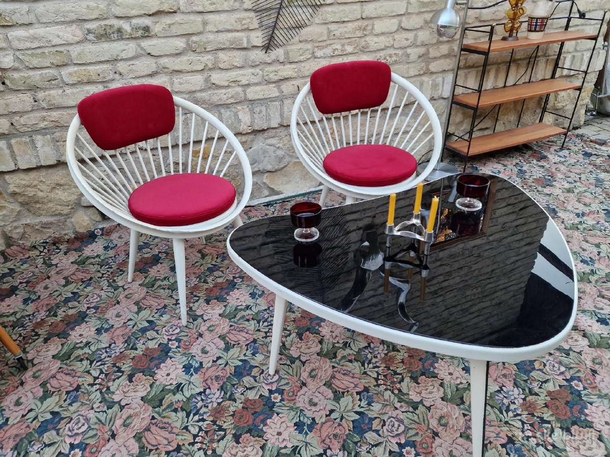 Vintažinis mid century Space Age baldų komplektas - nuotraukos Nr. 19