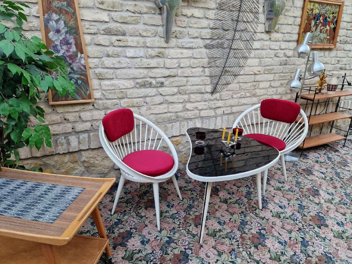 Vintažinis mid century Space Age baldų komplektas - nuotraukos Nr. 23