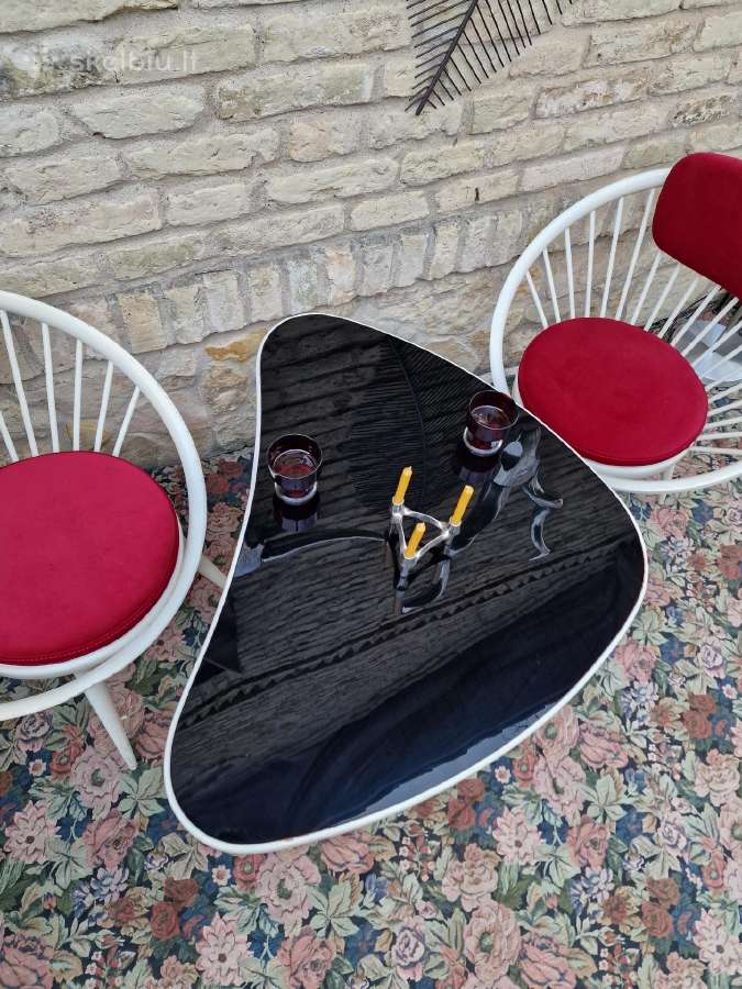 Vintažinis mid century Space Age baldų komplektas - nuotraukos Nr. 24