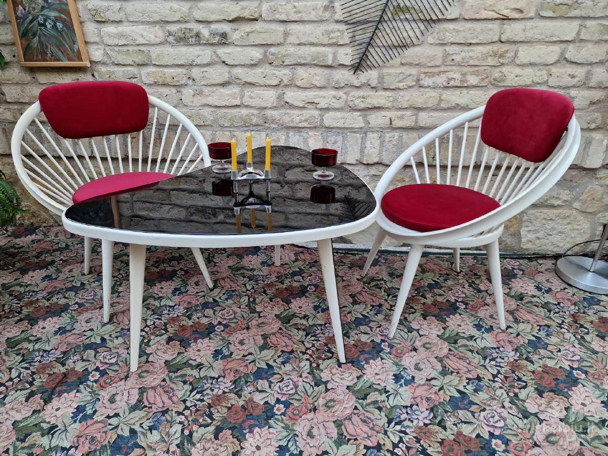 Vintažinis mid century Space Age baldų komplektas - nuotraukos Nr. 27