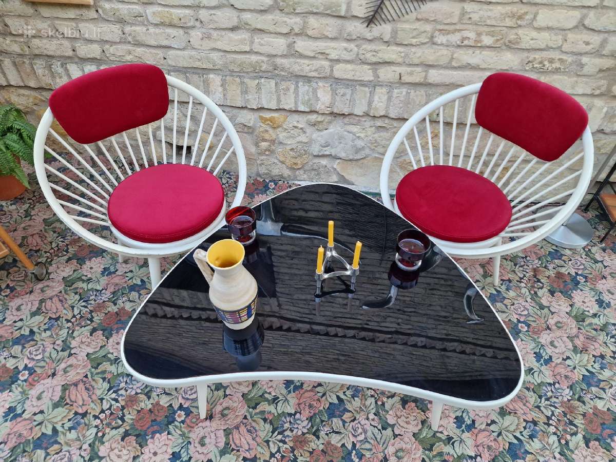 Vintažinis mid century Space Age baldų komplektas - nuotraukos Nr. 33