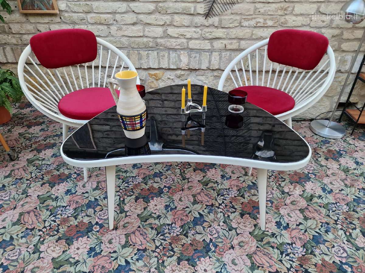 Vintažinis mid century Space Age baldų komplektas - nuotraukos Nr. 34