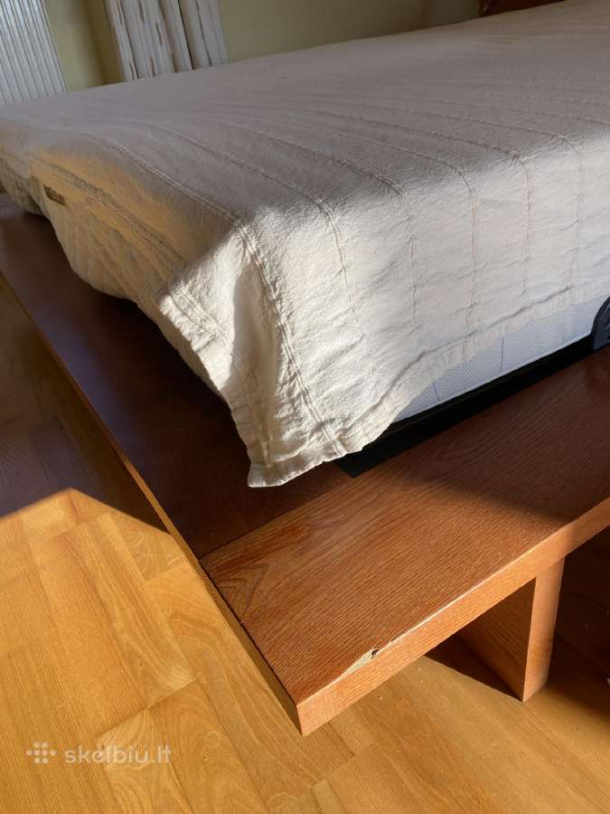 Medinė dvigulė lova su visa lovos įraga, matrasai - nuotraukos Nr. 9