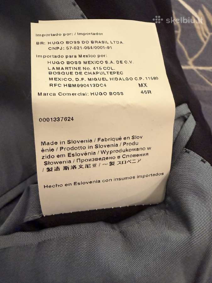 Originalus Hugo Boss vilnonis švarkas - nuotraukos Nr. 7