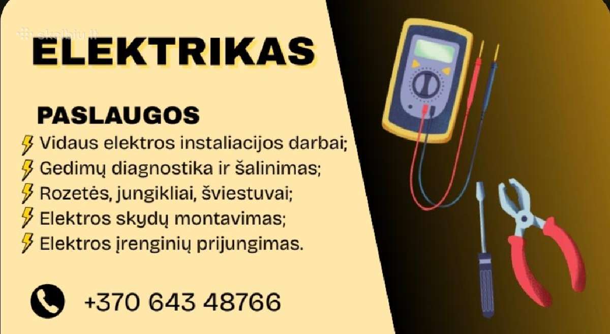 Elektrikas Kaune (kvalifikuotas). - nuotraukos Nr. 2