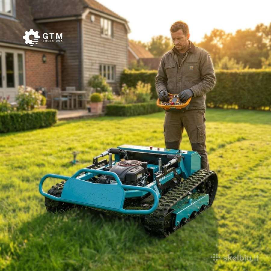 Benzininis ir Dyzelinis Robotas Mulčeris Gtm