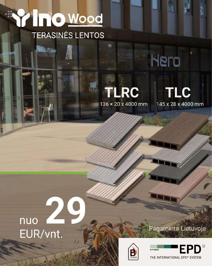 Terasinės lentos - projektuojame ir sumontuojame