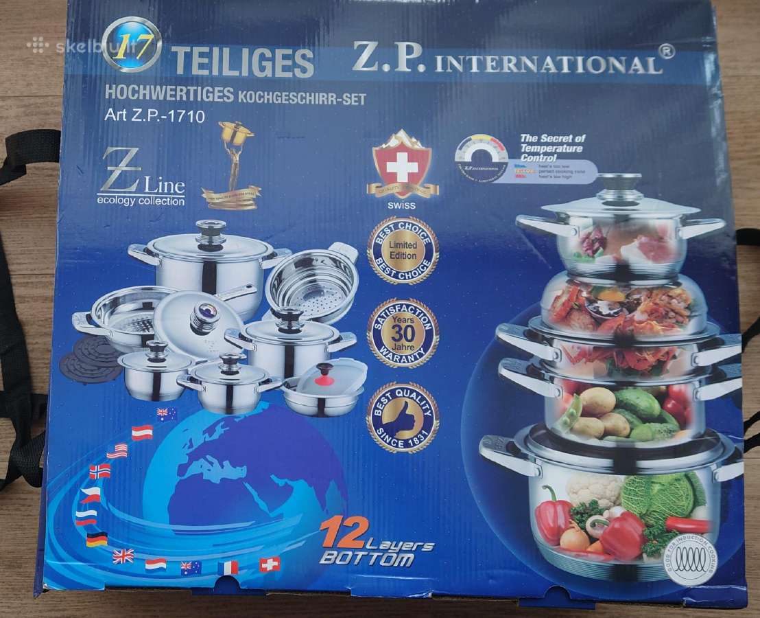 Virtuvės puodų rinkinys.