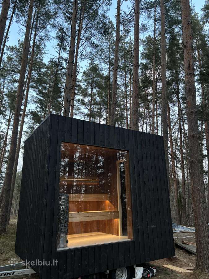 Nauja moderni pirtis – paruošta naudojimui