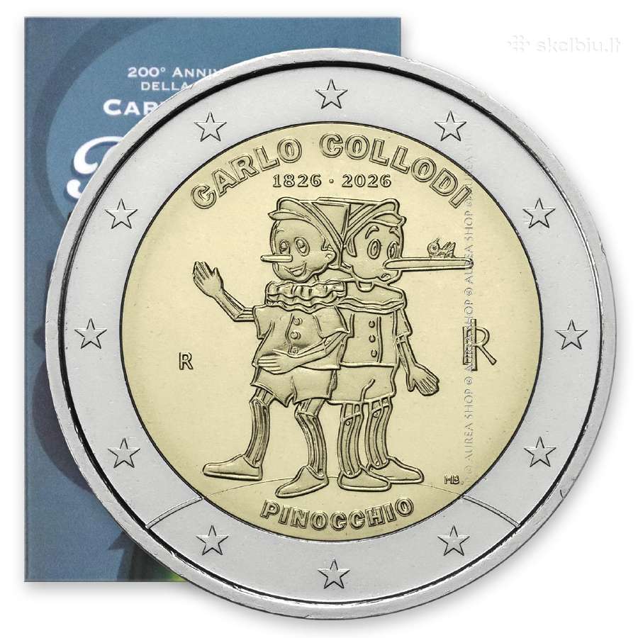 2026 Italijos 2€ monetos! - nuotraukos Nr. 7