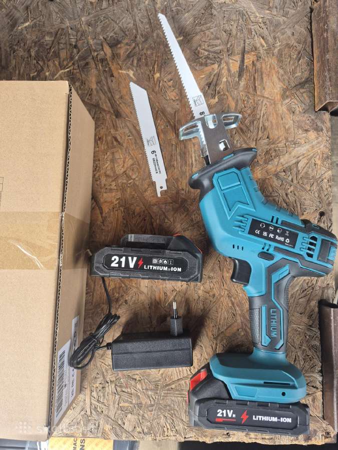 Akumuliatorinis tiesinis pjūklas 2x18v - nuotraukos Nr. 2
