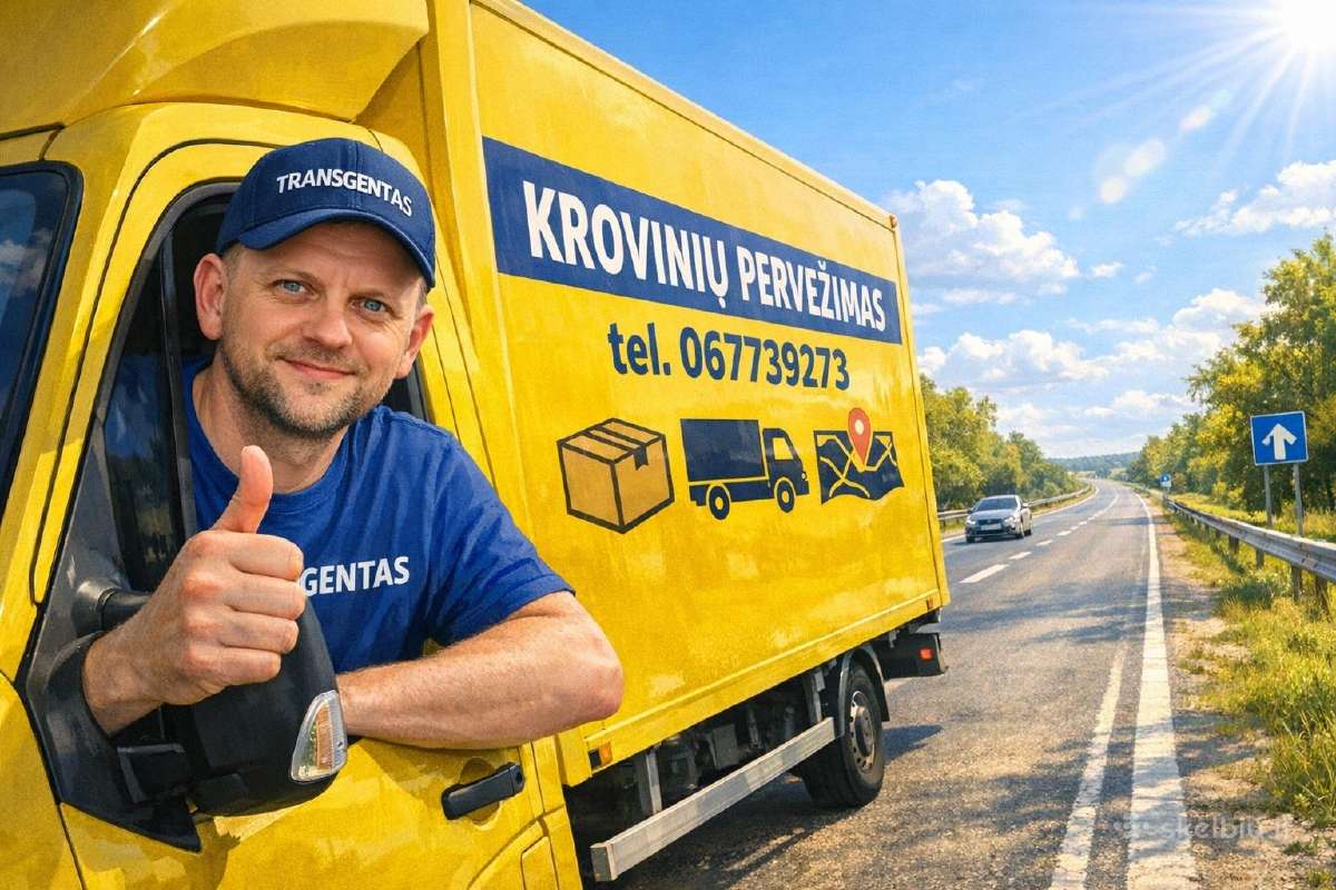 Krovinių pervežimas,senų baldų išvežimas