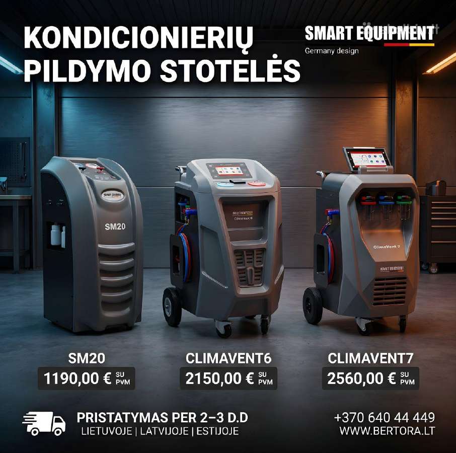 Smart Equipment kondicionierių pildymo stotelės
