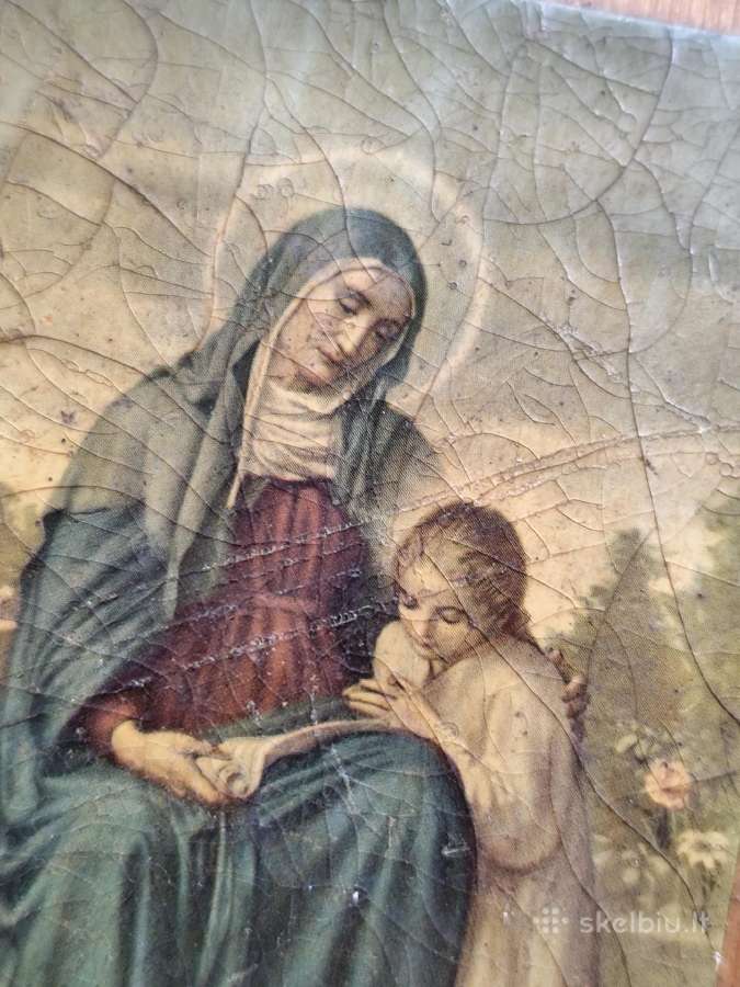 Vintažinis religinis abrazėlis