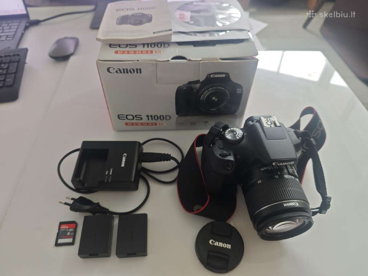 Canon EOS 1100d, 2 akum! Sandisk Ultra Sd korta