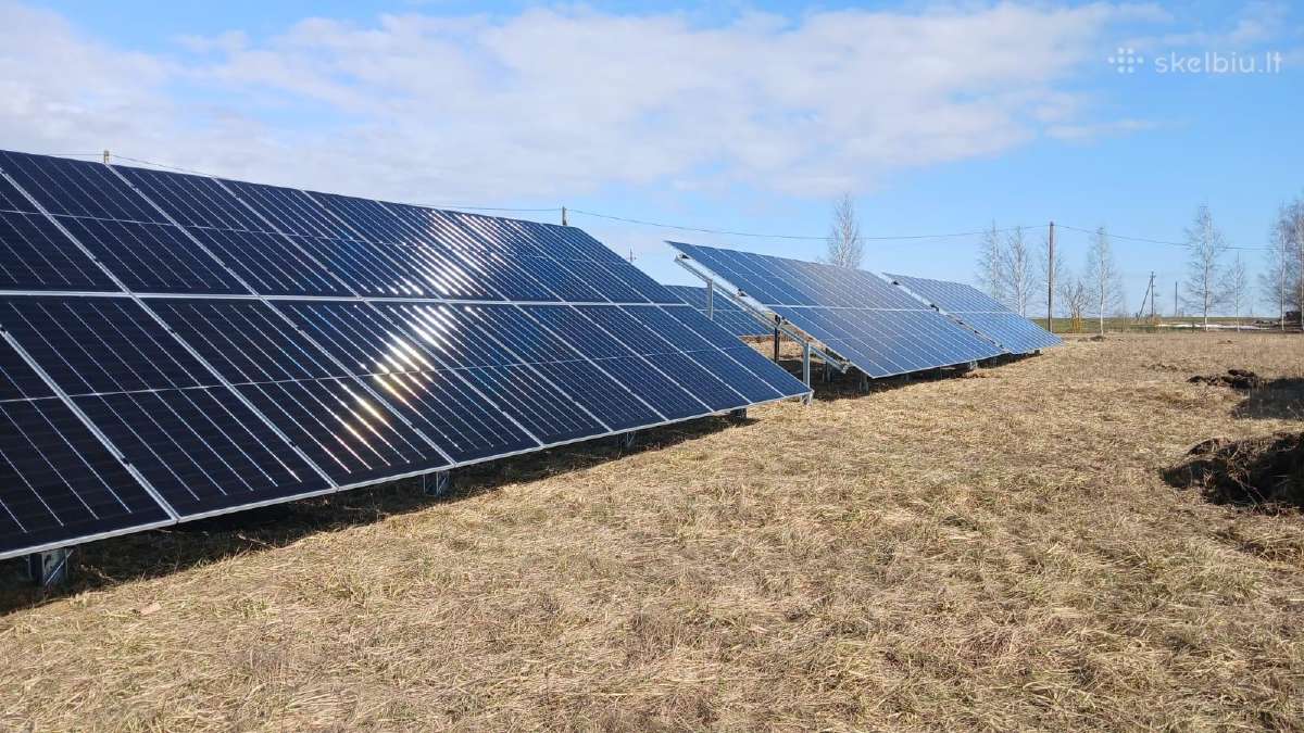 Antžeminė konstrukcija saulės elektrinei