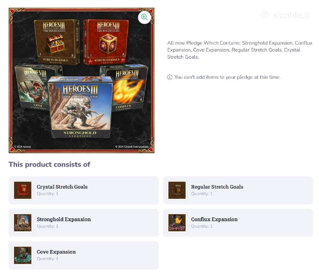 Heroes of Might & Magic III: The Board Game - nuotraukos Nr. 2