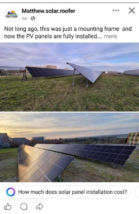 Antžeminė konstrukcija saulės elektrinei - nuotraukos Nr. 2