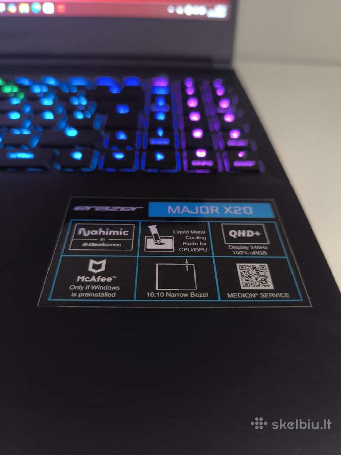 Major X20 i7-14700hx/rtx 4070/1440p 16" - nuotraukos Nr. 2