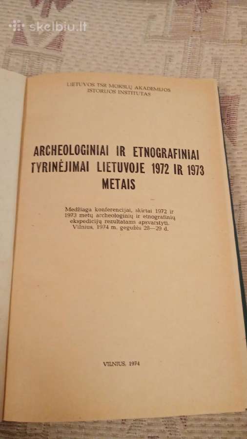 Archeologiniai ir etnografiniai tyrimai Lietuvoje - nuotraukos Nr. 2