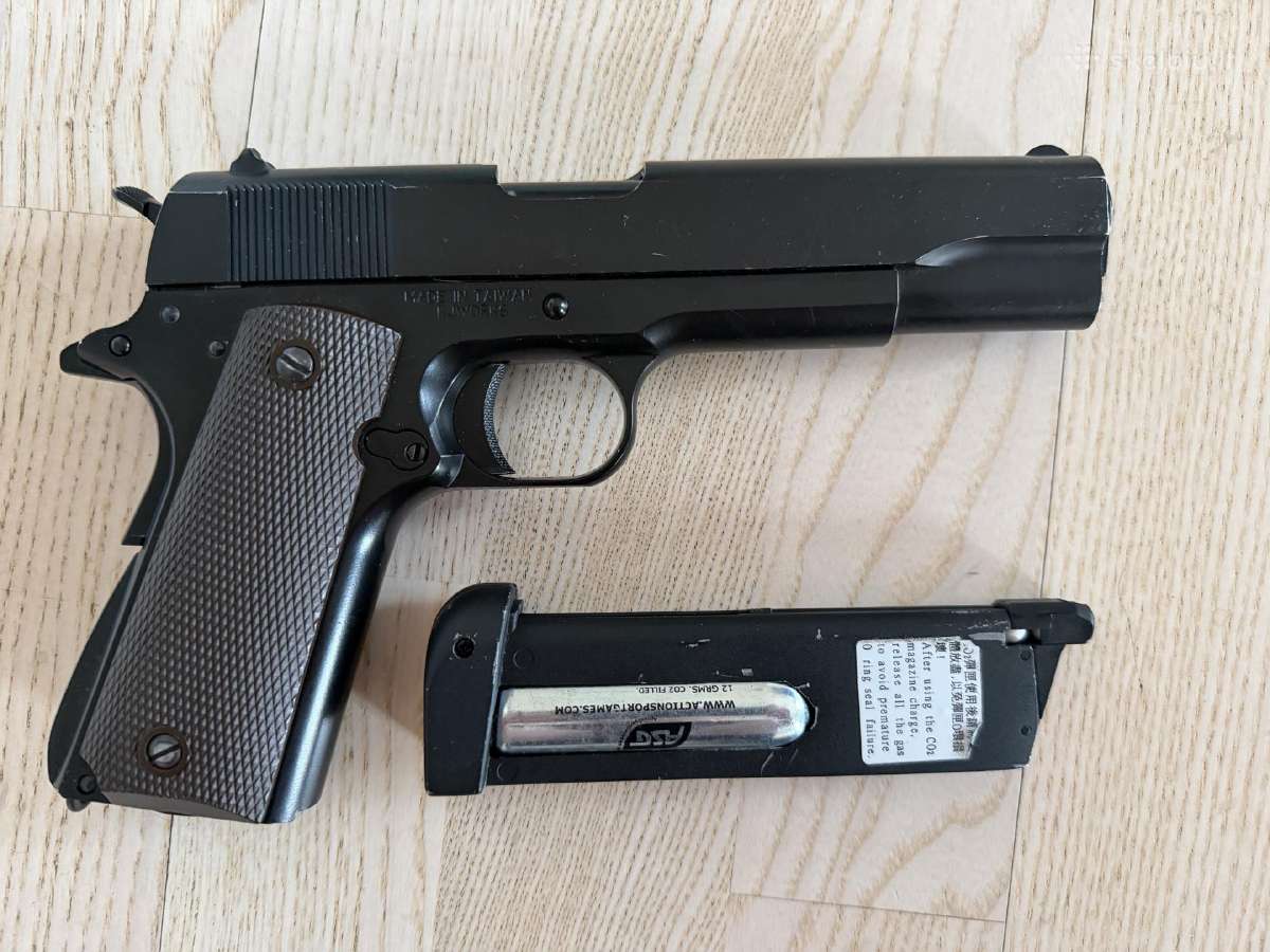 Colt 1911 6mm Co2 Metalinis Kjworks - nuotraukos Nr. 3