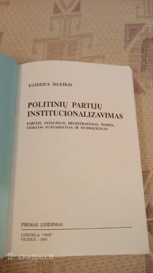 Politinių partijų institucionalizavimas - nuotraukos Nr. 2