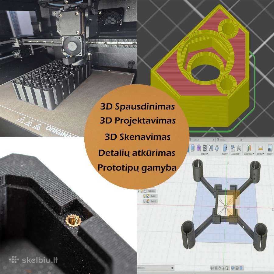 3D spausdinimas, Skenavimas, Detalių atkūrimas