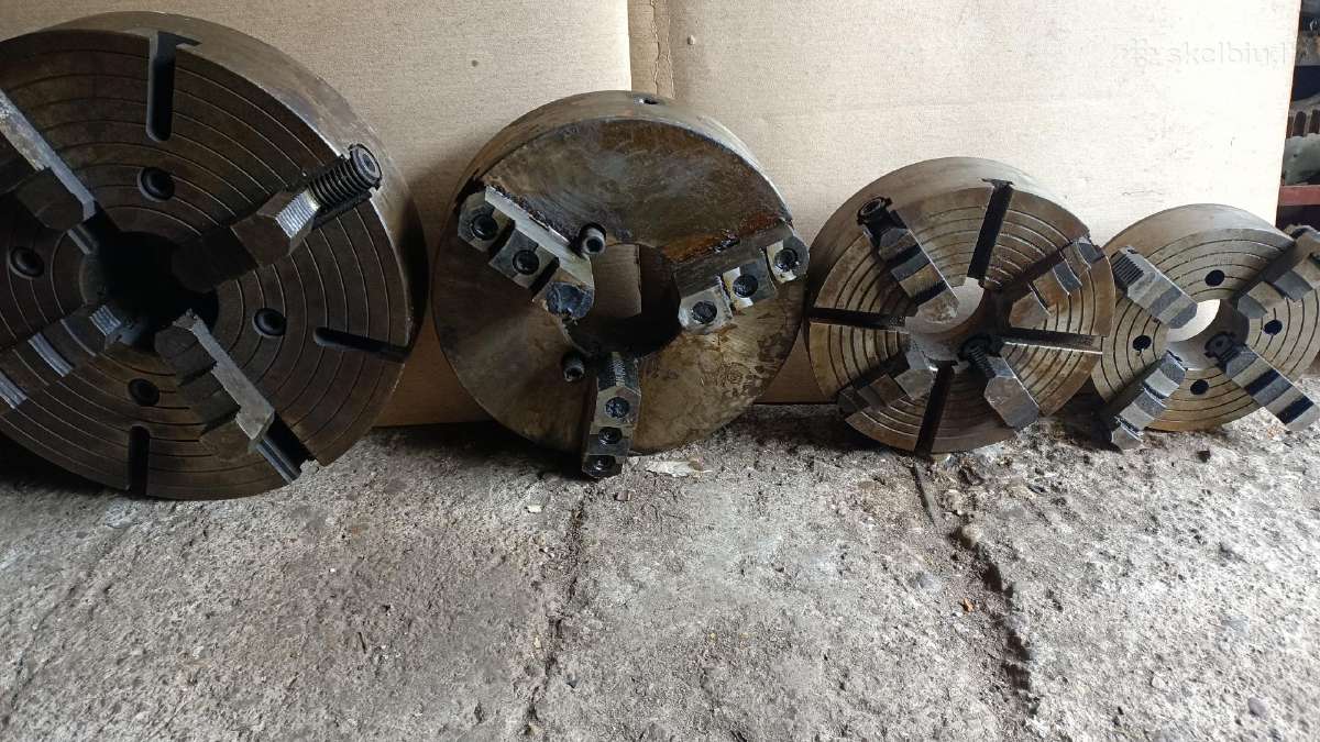 Metalo tekinimo griebtuvai 250,300,400,500mm